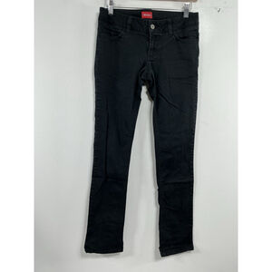 Womans Junior Excellent Cond. Dickies Black Jeans Size 7 Waist 28 In 0270/E-5